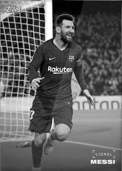 2019 Topps On-Demand UEFA Champions League Black & White #2 Lionel Messi Front