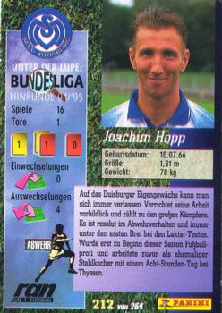 1994-95 Fussball´95 #212 Joachim Hopp Back