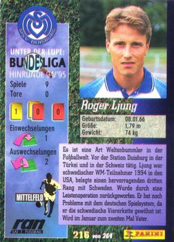 1994-95 Fussball´95 #216 Roger Ljung Back