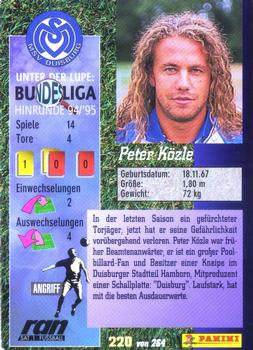1994-95 Fussball´95 #220 Peter Közle Back