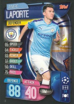 2019-20 Topps Match Attax UEFA Champions League UK #3 Aymeric Laporte Front