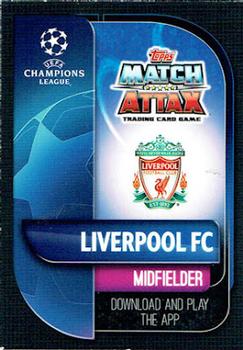 2019-20 Topps Match Attax UEFA Champions League UK #29 Alex Oxlade-Chamberlain Back