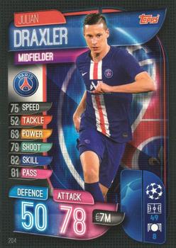 2019-20 Topps Match Attax UEFA Champions League UK #204 Julian Draxler Front