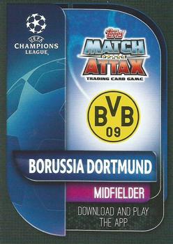 2019-20 Topps Match Attax UEFA Champions League UK #284 Axel Witsel Back