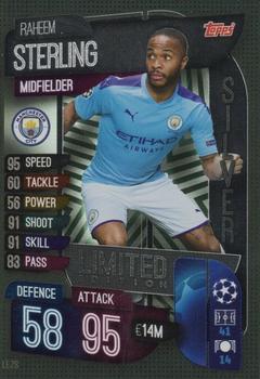 2019-20 Topps Match Attax UEFA Champions League UK - Silver Limited Edition #LE7S Raheem Sterling Front