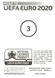 2019 Panini Road to UEFA Euro 2020 Stickers #3 Heinz Lindner Back