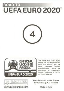 2019 Panini Road to UEFA Euro 2020 Stickers #4 Aleksandar Dragovic Back
