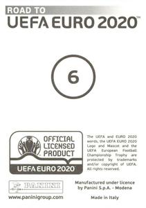 2019 Panini Road to UEFA Euro 2020 Stickers #6 Sebastian Prodl Back