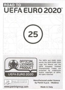 2019 Panini Road to UEFA Euro 2020 Stickers #25 Youri Tielemans Back