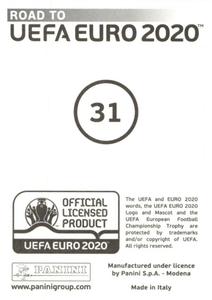2019 Panini Road to UEFA Euro 2020 Stickers #31 Dries Mertens Back
