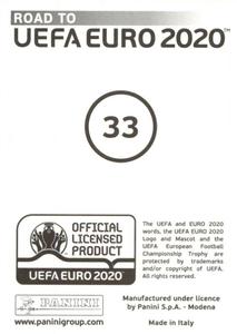 2019 Panini Road to UEFA Euro 2020 Stickers #33 Romelu Lukaku Back