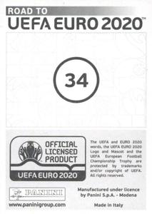 2019 Panini Road to UEFA Euro 2020 Stickers #34 Luka Modric Back