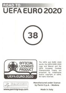 2019 Panini Road to UEFA Euro 2020 Stickers #38 Šime Vrsaljko Back