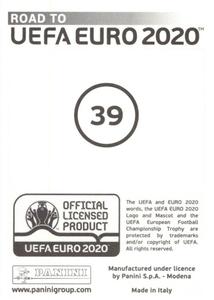 2019 Panini Road to UEFA Euro 2020 Stickers #39 Tin Jedvaj Back