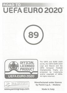 2019 Panini Road to UEFA Euro 2020 Stickers #89 Eric Dier Back