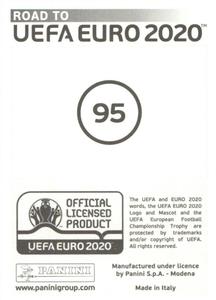 2019 Panini Road to UEFA Euro 2020 Stickers #95 Raheem Sterling Back