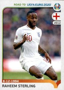 2019 Panini Road to UEFA Euro 2020 Stickers #95 Raheem Sterling Front