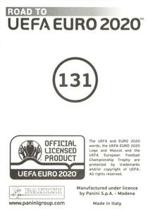 2019 Panini Road to UEFA Euro 2020 Stickers #131 Vasilis Barkas Back