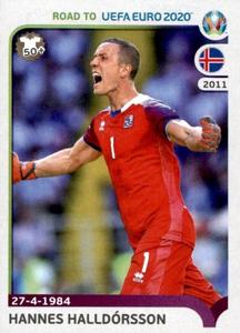 2019 Panini Road to UEFA Euro 2020 Stickers #147 Hannes Halldorsson Front