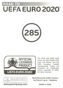 2019 Panini Road to UEFA Euro 2020 Stickers #285 Yuriy Gazinskiy Back