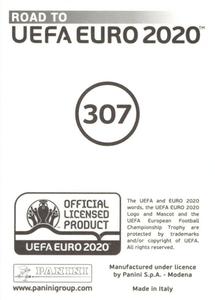 2019 Panini Road to UEFA Euro 2020 Stickers #307 Predrag Rajkovic Back