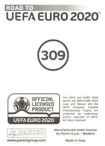2019 Panini Road to UEFA Euro 2020 Stickers #309 Nikola Milenkovic Back