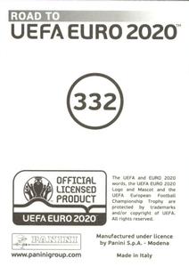 2019 Panini Road to UEFA Euro 2020 Stickers #332 Patrik Hrosovsky Back