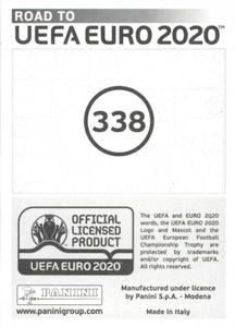 2019 Panini Road to UEFA Euro 2020 Stickers #338 Josip Ilicic Back
