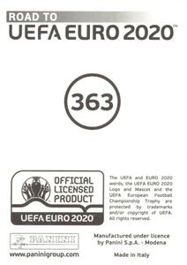 2019 Panini Road to UEFA Euro 2020 Stickers #363 Saúl Ñíguez Back