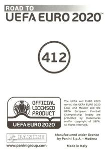 2019 Panini Road to UEFA Euro 2020 Stickers #412 Mahmut Tekdemir Back