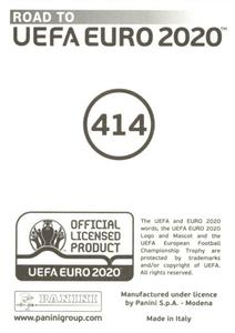 2019 Panini Road to UEFA Euro 2020 Stickers #414 Yunus Malli Back