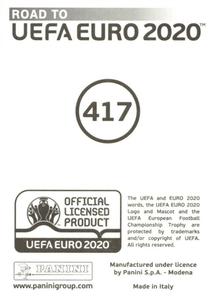 2019 Panini Road to UEFA Euro 2020 Stickers #417 Enes Unal Back