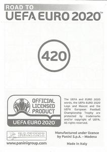 2019 Panini Road to UEFA Euro 2020 Stickers #420 Mykola Matviyenko Back