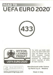 2019 Panini Road to UEFA Euro 2020 Stickers #433 Roman Yaremchuk Back