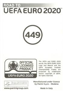 2019 Panini Road to UEFA Euro 2020 Stickers #449 Tyler Roberts Back