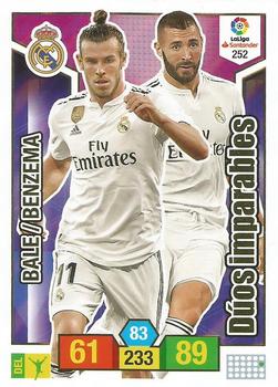2018-19 Panini Adrenalyn XL La Liga #252 Gareth Bale / Karim Benzema Front