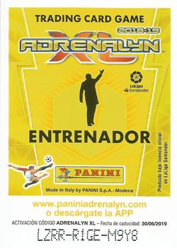 2018-19 Panini Adrenalyn XL La Liga #483 Santiago Solari Back