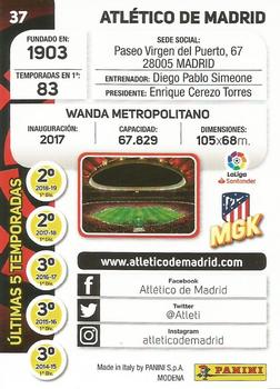 2019-20 Panini Megacracks LaLiga Santander #37 Atlético de Madrid Back