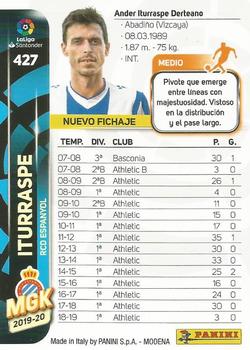 2019-20 Panini Megacracks LaLiga Santander #427 Iturraspe Back