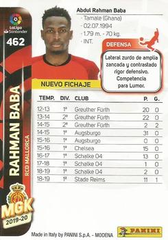 2019-20 Panini Megacracks LaLiga Santander #462 Rahman Baba Back
