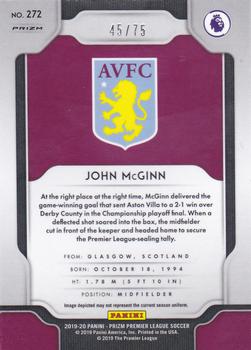 2019-20 Panini Prizm Premier League - Breakaway Violet #272 John McGinn Back