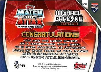 2019-20 Topps Match Attax SPFL - Shirt Cards #SC20 Michael Gardyne Back