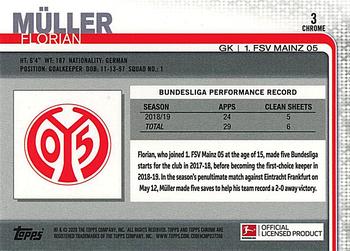 2019-20 Topps Chrome Bundesliga #3 Florian Müller Back