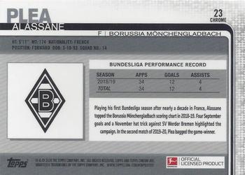 2019-20 Topps Chrome Bundesliga #23 Alassane Plea Back