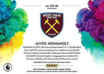 2019-20 Panini Prizm Premier League - Color Blast #CB-18 Javier Hernandez Back