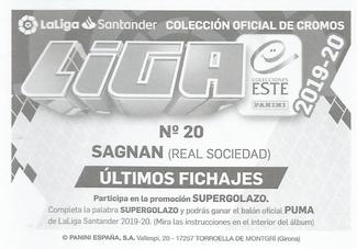 2019-20 Panini LaLiga Santander Este Stickers - Ultimos Fichajes #20 Sagnan Back