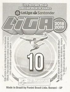 2018-19 Panini Liga Stickers LaLiga Santander (Brazil) #10 Rodrigo Hernandez Back