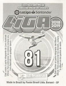 2018-19 Panini Liga Stickers LaLiga Santander (Brazil) #81 Nacho Back