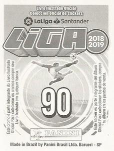 2018-19 Panini Liga Stickers LaLiga Santander (Brazil) #90 Gareth Bale Back