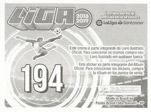 2018-19 Panini Liga Stickers LaLiga Santander (Brazil) #194 Johan Mojica / Douglas Luiz Back
